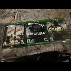 xbox 1s 1tb with 3 games, power chord, HDMI chord. not firm on price